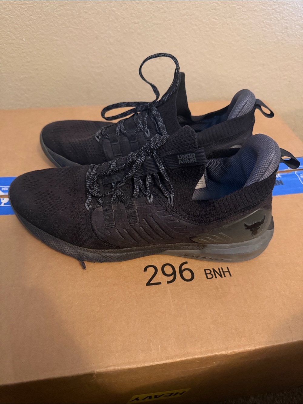Under Armour Men’s Black Project Rock Shoe - Size 12